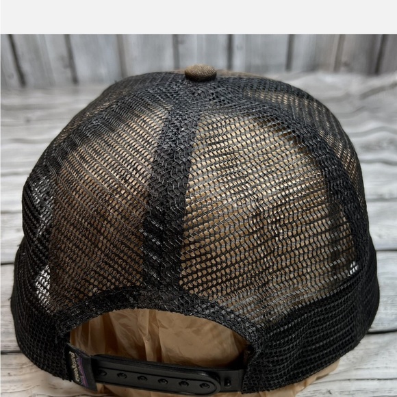PATAGONIA VINTAGE LOOK SUN BLEACHED BLACK BASEBALL CAP WITH MESH BACK - Picture 3 of 9